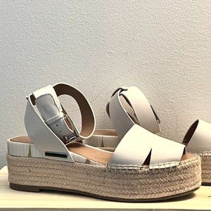 White (Putty) Lexie Platform Espadrille Sandal - SARTO by Franco Sarto - Women S